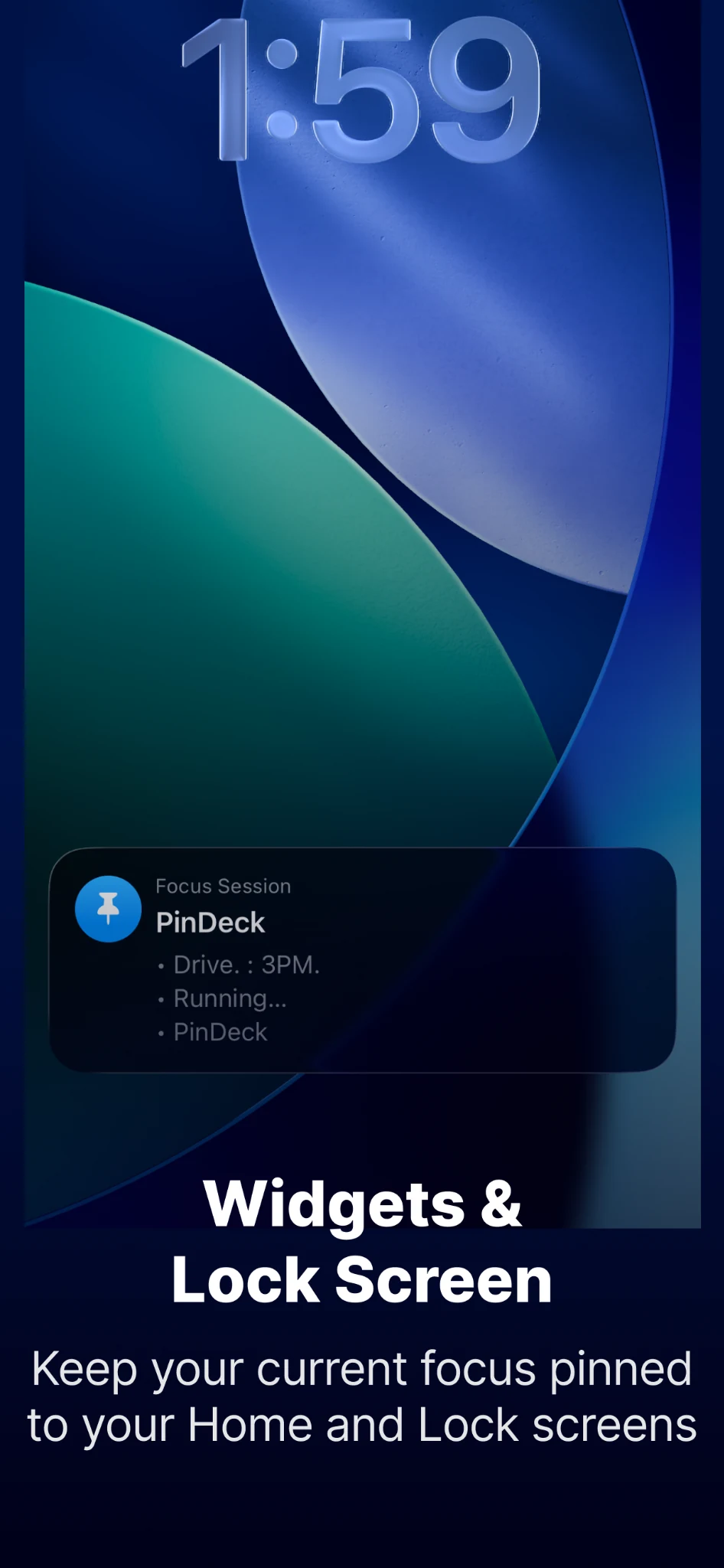PinDeck widgets and lock screen